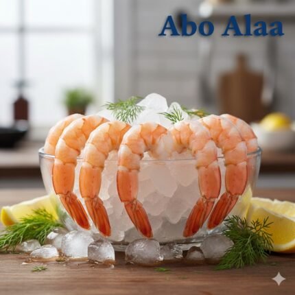 جمبري مقشر وسط